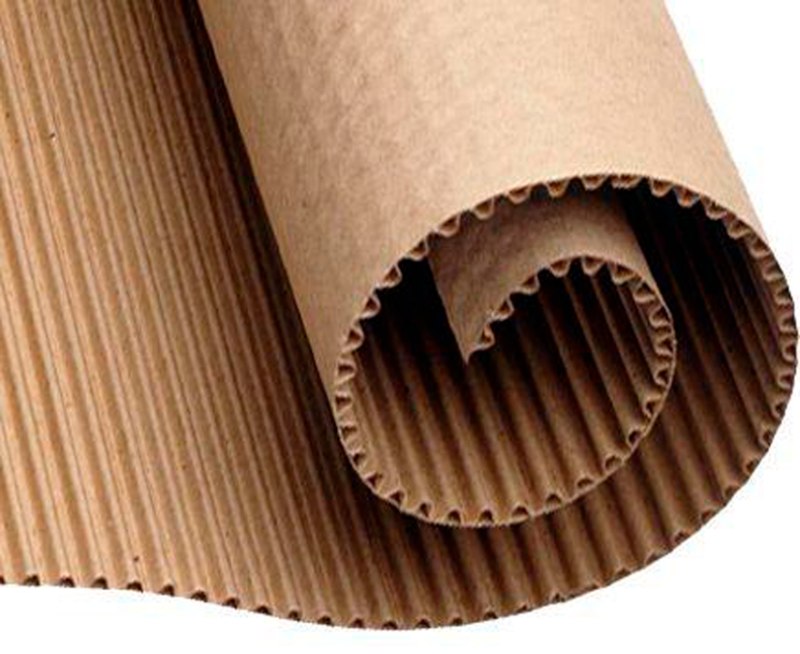 Papelão ondulado face simples enrolado